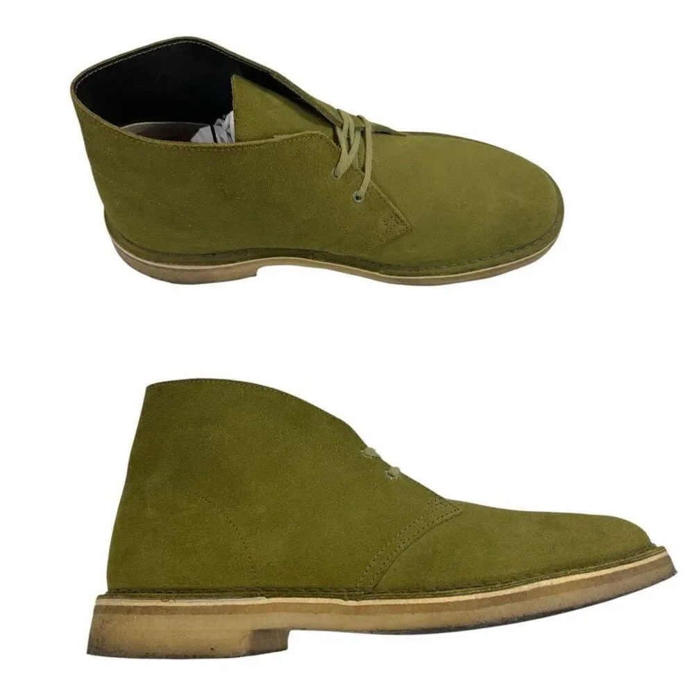 Clark’s Green Suede Leather Chukka Boots Men’s Size 8.5M